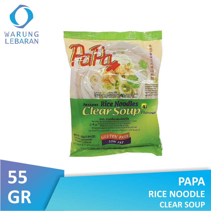 

Papa Rice Noodles Clear Soup 55gr
