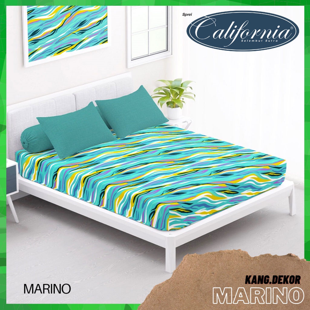 SPREI CALIFORNIA MOTIF MARINO QUEEN KING SINGLE SIZE 160X200 180X200 120X200 SPREI NO 1 2 3 MURAH SE