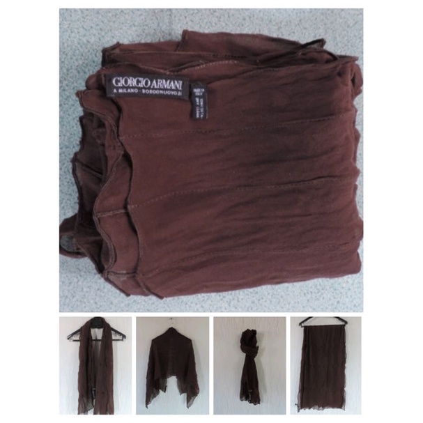 Giorgio Armani Long Silk Scarf Second Branded Original