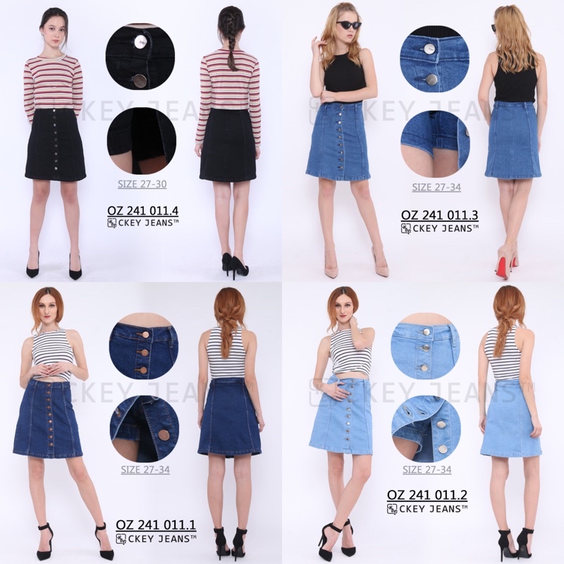 08 ROK JEANS CKEY || CELANA ROK JEANS 2410114 / 2410112 / 2410113 / 2410111