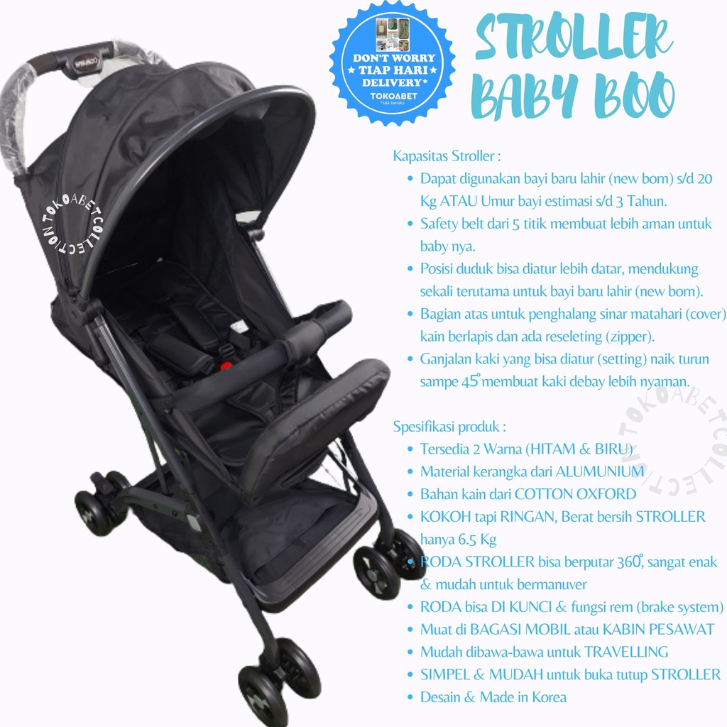 Kereta Dorong Anak ukuran kabin pesawat BABY STROLLER Made In KOREA ORIGINAL LIPAT RINGAN DAN KUAT