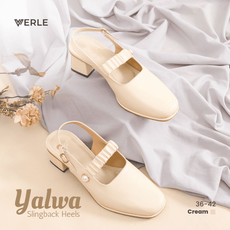 SEPATU WANITA ©  YALWA SLINKBACK HEELS © VERLE