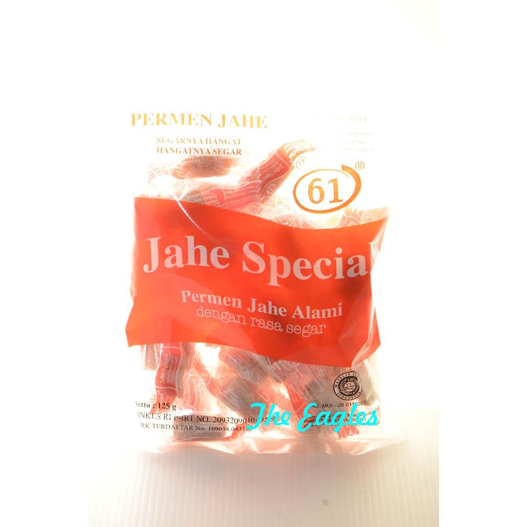 

Permen JAHE special ting2 61 special alami 125gr rasa segar enak manis murah manisan alami