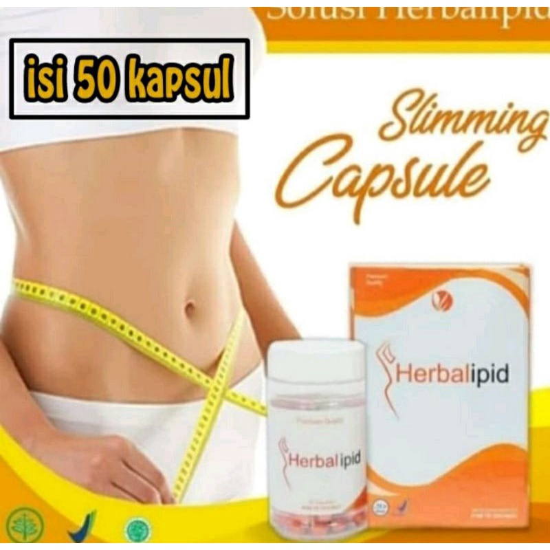 Herbalipid Slimming BPOM & HALAL Original Obat Pelangsing Badan Tubuh Penurun Berat Asli Diet Herbal