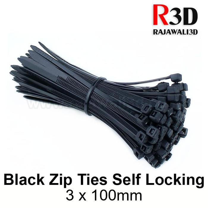 

High Quality Self Locking Nylon Cable Zip Ties 3 x 100mm (50pcs)