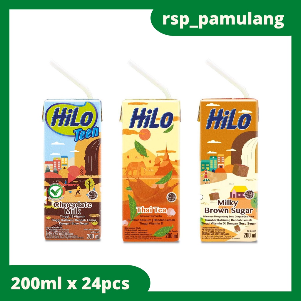 

HILO UHT 200ml X 24pcs (Thai Tea/Chocolate/Milky Brown Sugar)