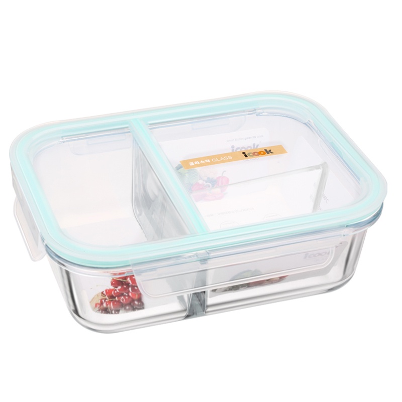 Microwave Glass Food Container / Tempat Makan Kaca Tahan Panas / Anti Campur / Tebal