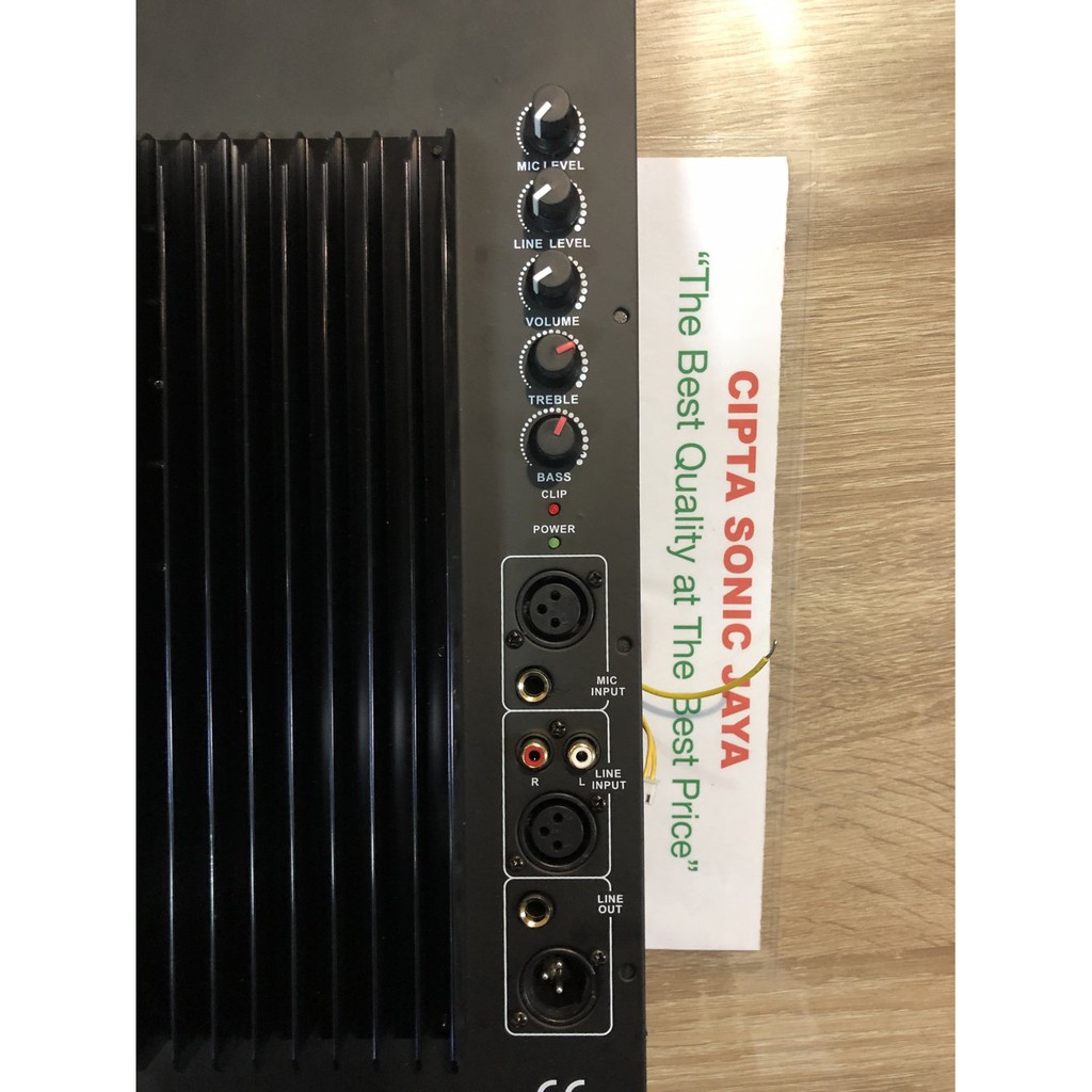 Kit Mesin Power Amplifier Aktif Polos HITAM 16 Cm X 38 Cm Pendek