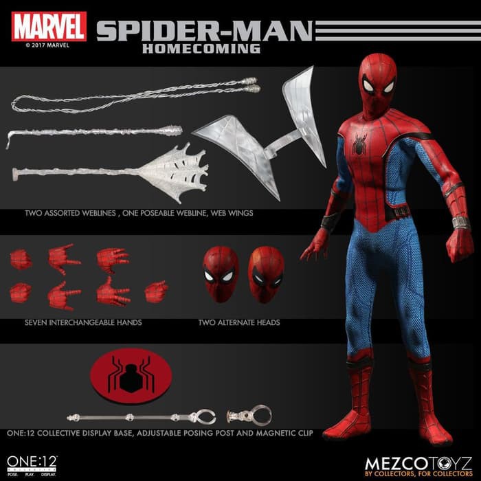 mezco spider man homecoming homemade suit