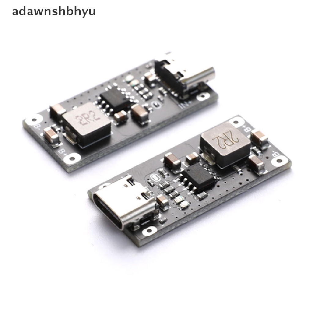 Adawnshbhyu Type-C USB 5V 3A 3.7V 18650papan Pengisian Baterai Lithium Li-ion Charger Modul