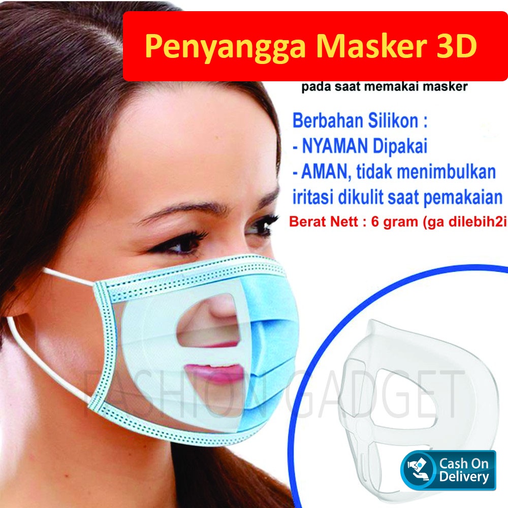 Penyangga Masker 3D Bracket Masker 3D Rangka Masker Anti Pengap