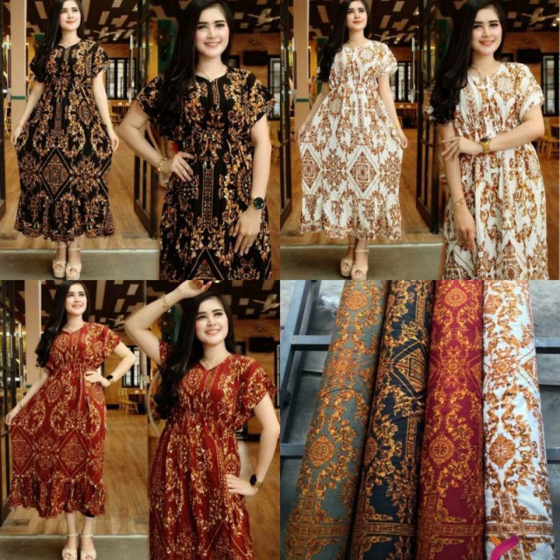 ⭐️⭐️⭐️⭐️⭐️premium Ld 110-130cm DRESS RAYON MOTIF SULTAN &amp; janda bolong