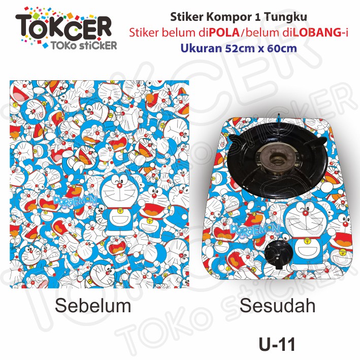 STIKER Kulkas/ Stiker Magicom/ Stiker Kompor  DORAEMON