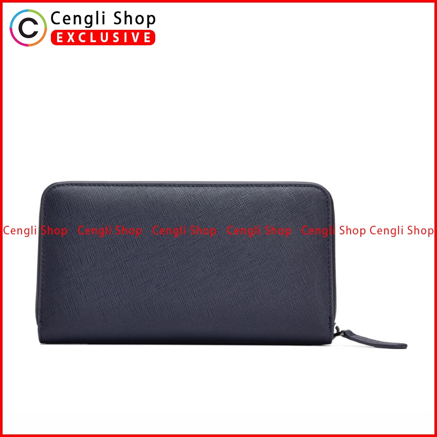 DOMPET PANJANG EVERBEST PRIA ORIGINAL BRANDED KULIT ASLI BIRU NAVY EM02