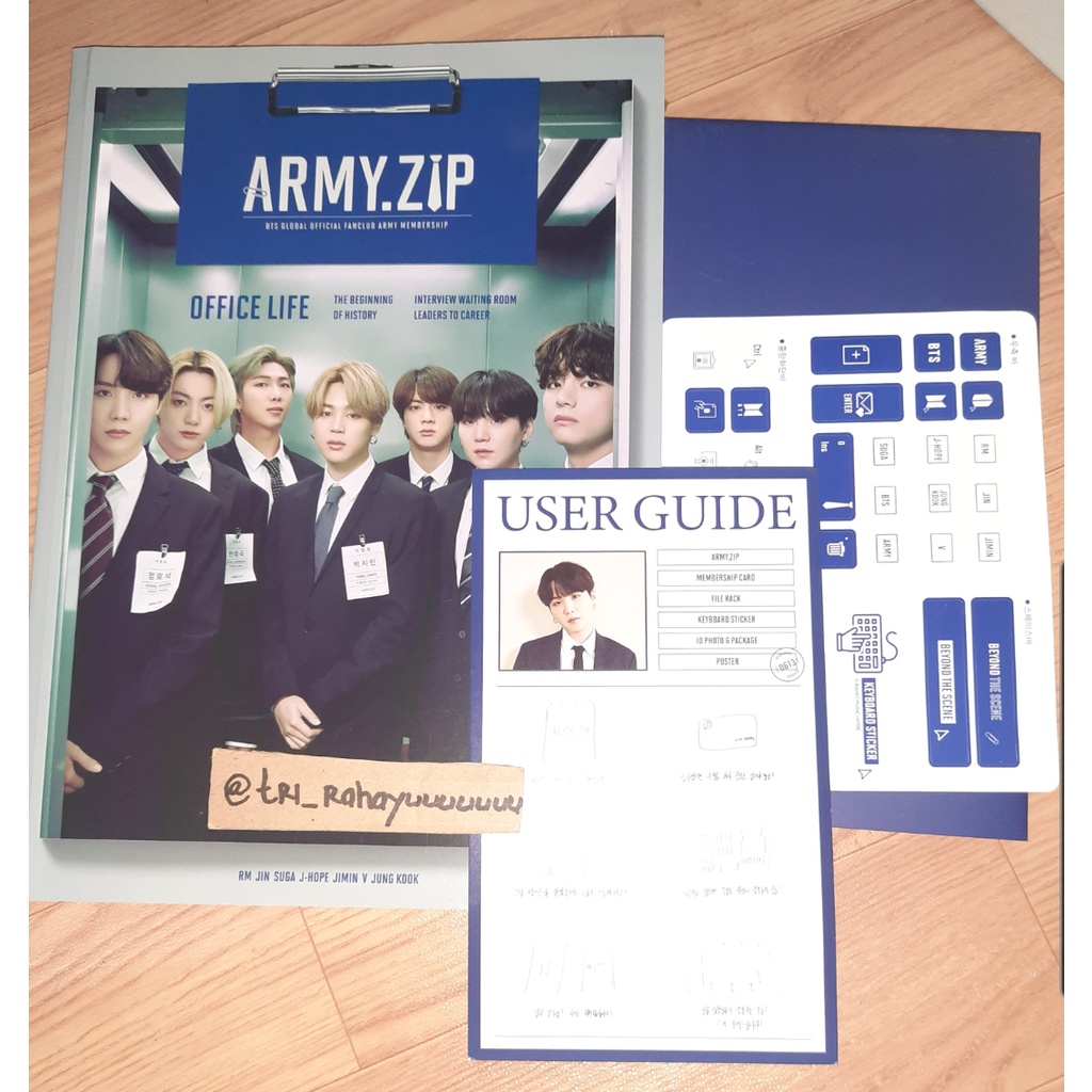 READY STOCK SHARING BTS 8TH ARMY MEMBERSHIP KIT/ARMY KIT 8TH