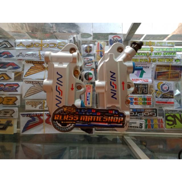 Kaliper nissin 4piston kaliper kiri dan kanan