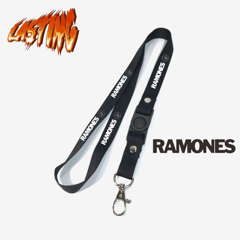 

Lanyard murah RAMONES tali lanyard BAND gantungan kunci name tag id card kartu nama / lanyard podss vapee RAMONES gantungan / bisa cod lanyard best seller
