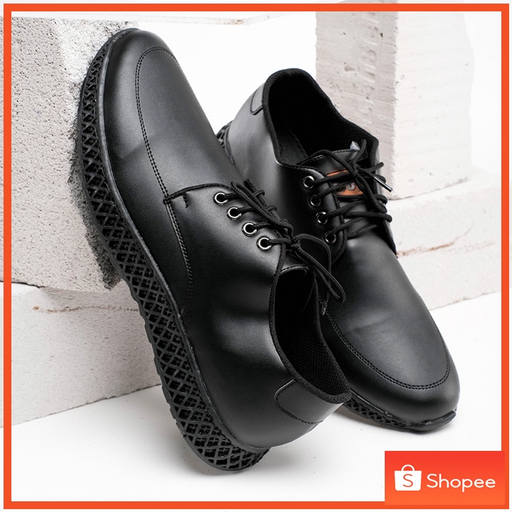 Sepatu Formal Pria Pantofel Oxford Sepatu Pria - Win Black