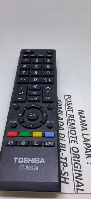 REMOTE REMOT TV TOSHIBA LED LCD CT-90326 GRADE ORIGINAL