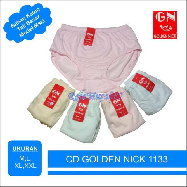 ( 3PCS ) Celana dalam golden nick 1133 / GOLDEN NICK KARET LEBAR / CD GOLDEN NICK POLOS