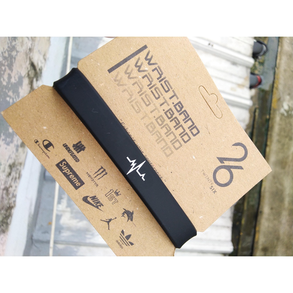 GELANG TANGAN PRIA - GELANG KARET ORI ALIVE BLACK