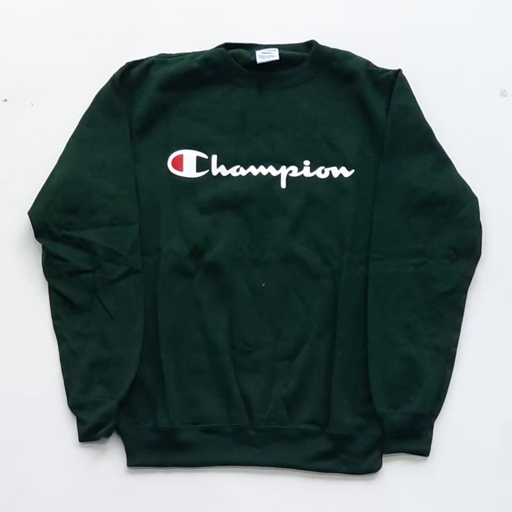 Crewneck Champion Script / Sweater Champion Original Jaket Sweater Hoodie Pria Wanita