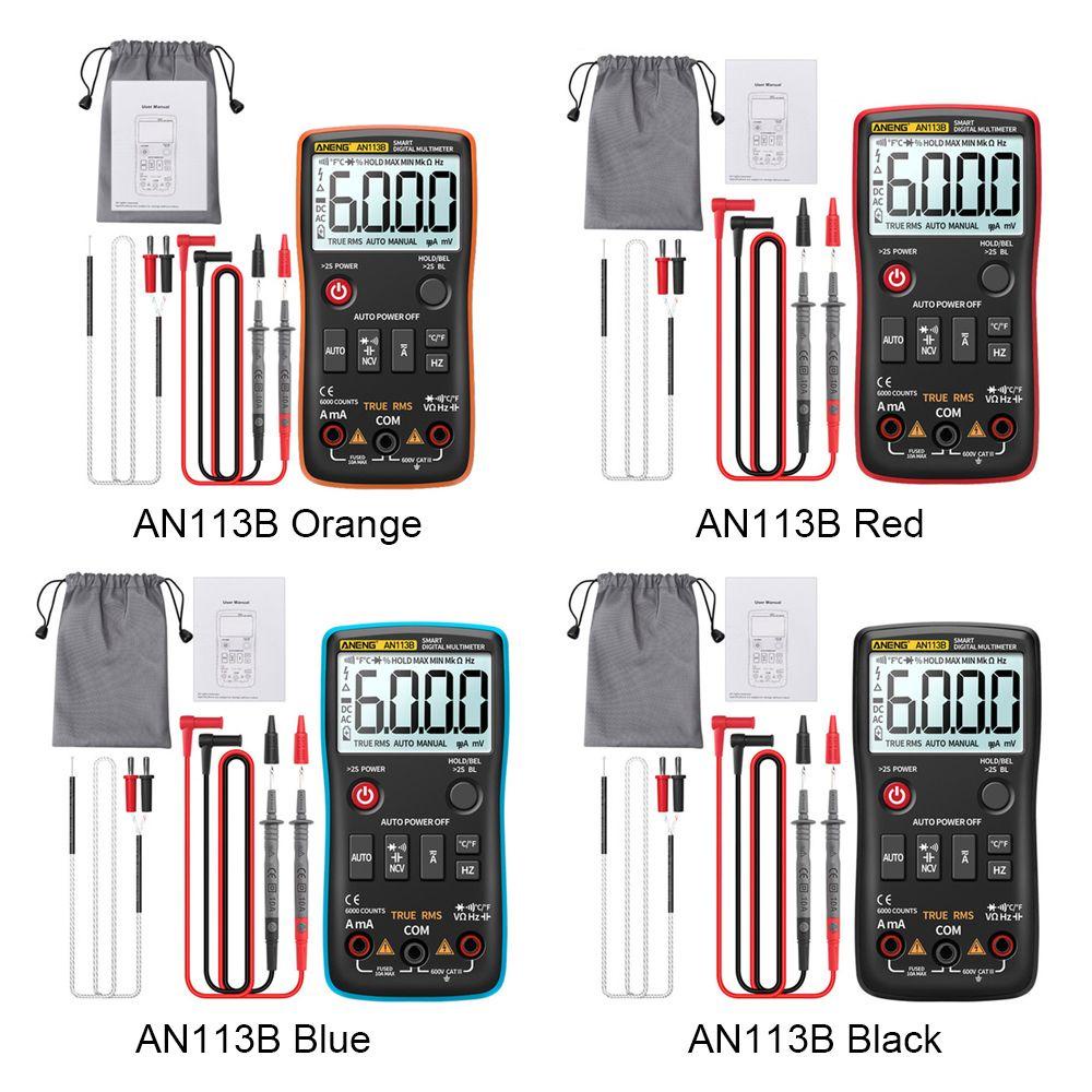 Nanas Digital Smart Multimeter Multifungsi Auto-Ranging AC/DC Transistor Voltage Meter Digital Profesional Meter