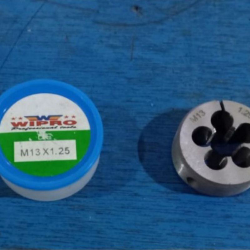 Mata Senai M13 x 1.25 M13 x 1,25 Drat Luar Baut Mata Snei Snai Dies Head M13x1.25 M13x1,25 Wipro