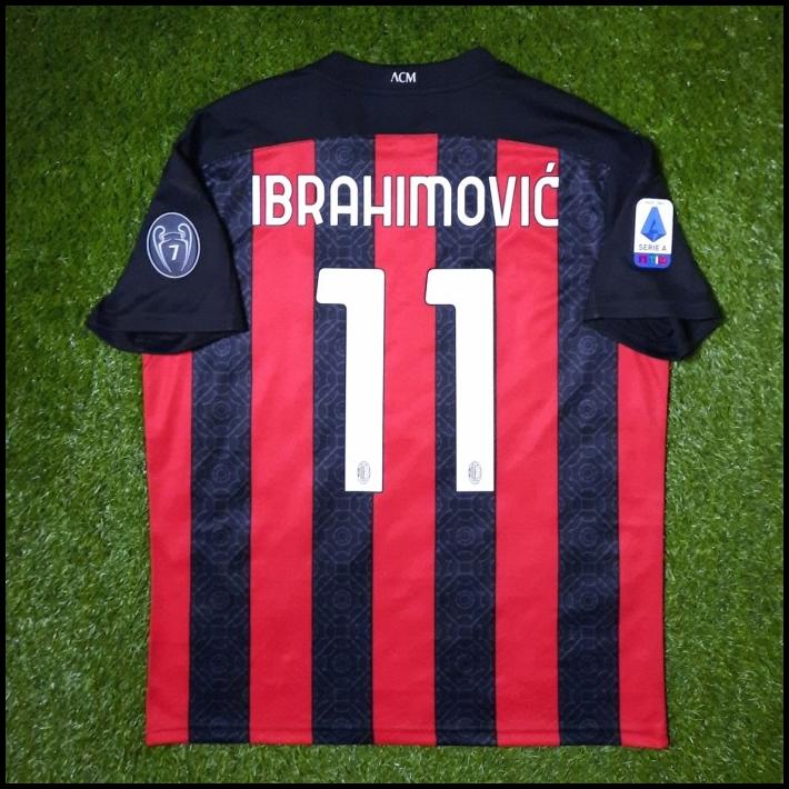 Jersey Ac Milan Original 2020-2021 Home Bnwt Seri A Ibrahimovic 11