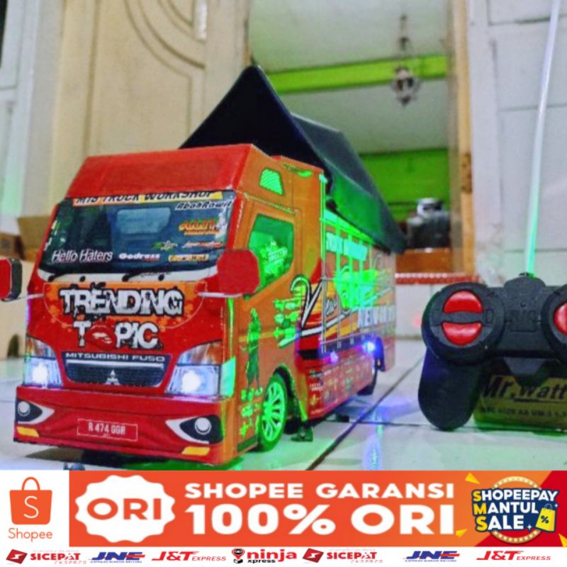 Miniatur truk oleng trending topik Remot Control
