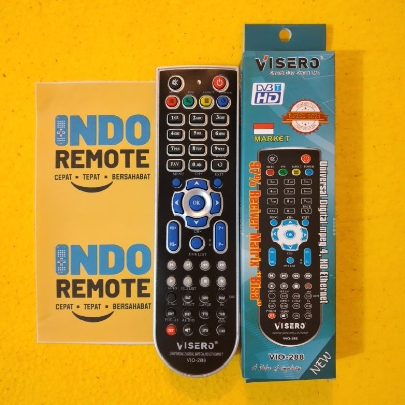 REMOTE RECEIVER PARABOLA MULTI MPEG4 VISERO