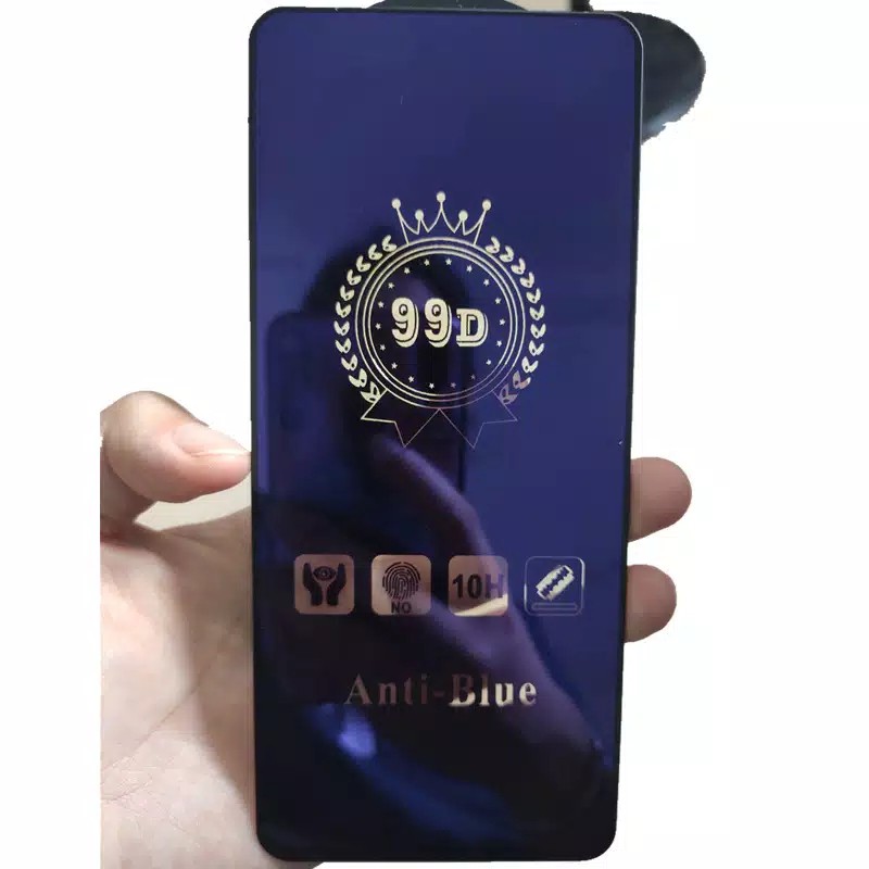 PROMO Paket 3in1 Tempered Glass Blue XIAOMI POCO M3/Poco X3 Full Garskin  Pelindung kamera Belakang