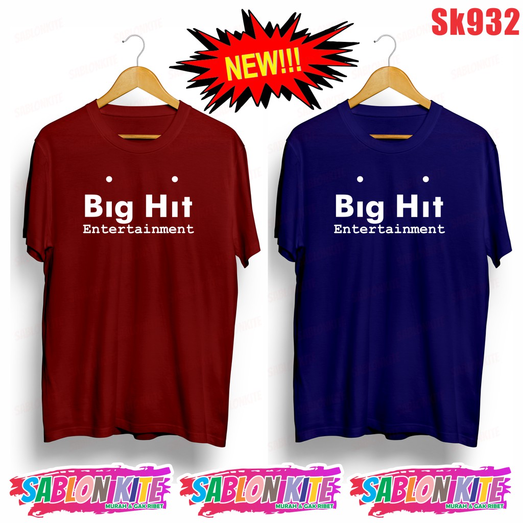 MURAH!!! KAOS KPOP BIGHIT BIG HIT SK932 UNISEX COMBED 30S