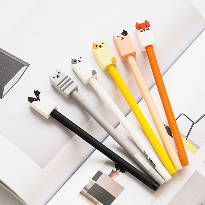 

pen gel kartun cartoon head gel ballpoint spe068