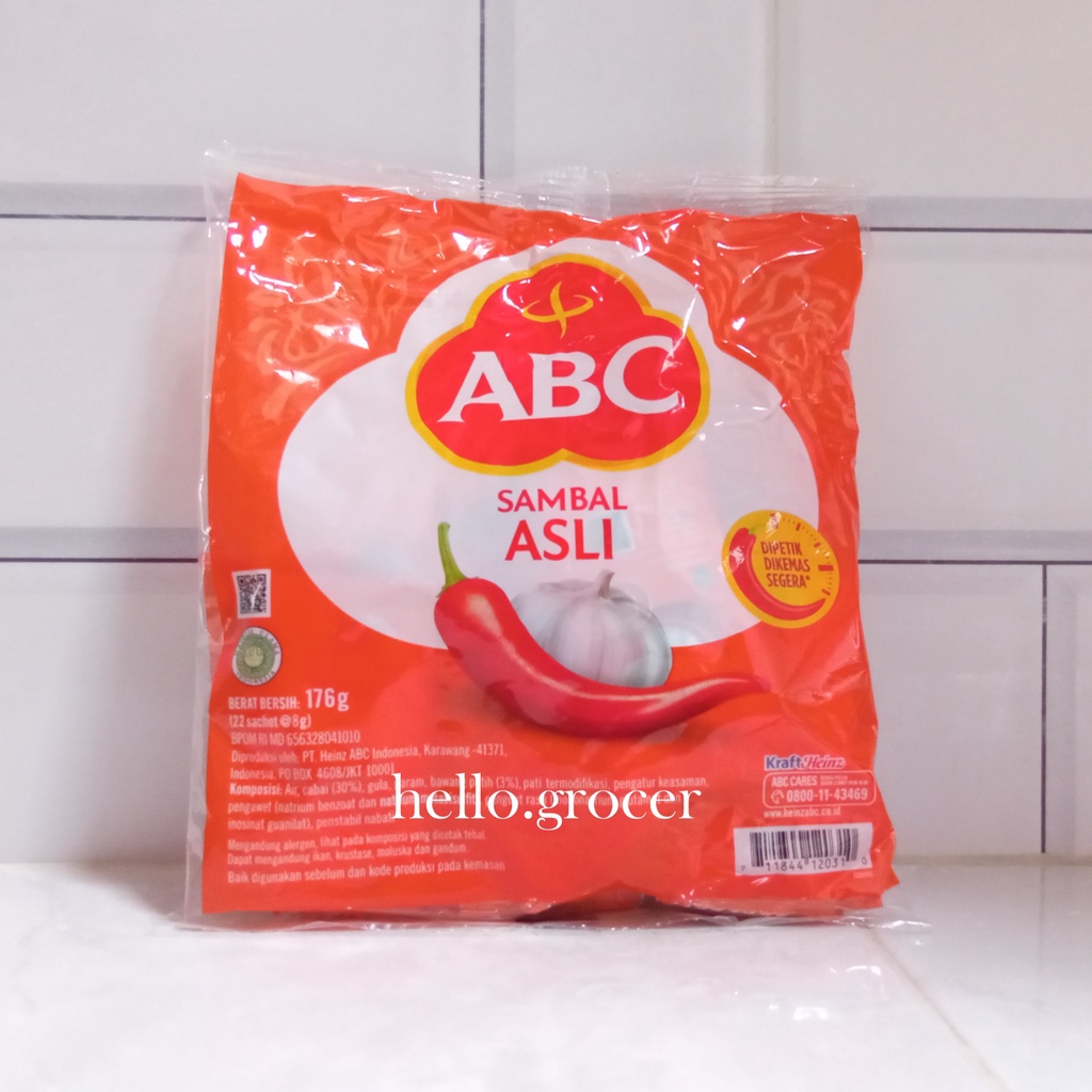 

[KEMASAN BARU] Saos Sambal Asli ABC Stik 1 Pack Isi 22 sachet x 9 g