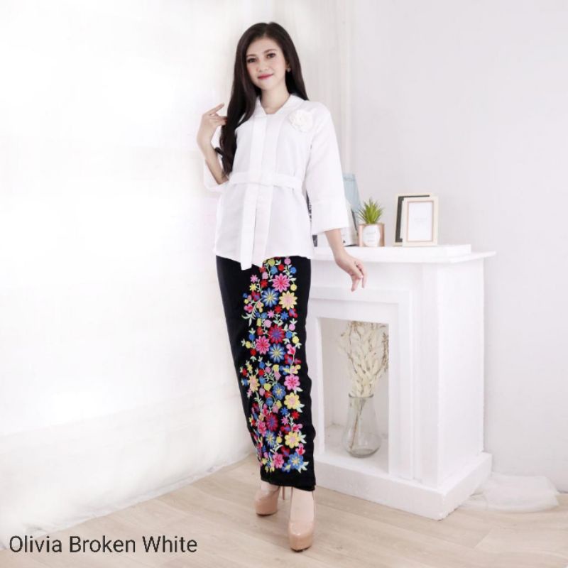 ATASAN KEBAYA ENCIM SENADA/WISUDA/PESTA OLIVIA size standar dan jumbo