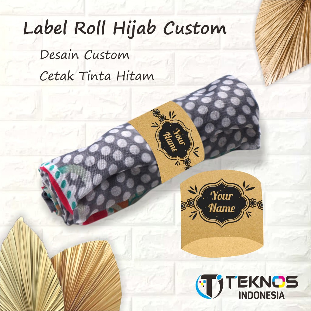 

LABEL ROLL PENGIKAT HIJAB KERUDUNG CUSTOM KRAFT JASMINE MURAH