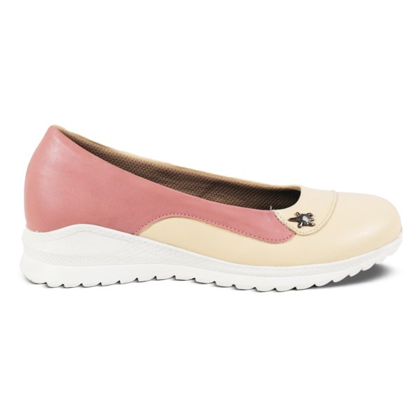 Sepatu Slip On Wanita V 3881 Brand Varka Sepatu Casual Wanita Kuliah Kerja Trendi Berkualitas - Krem Pink