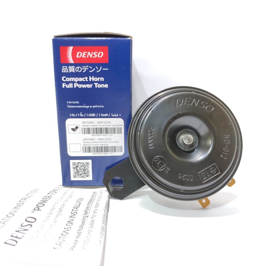 KLAKSON DISK 12V SINGLE DENSO SUARA AVANZA UNIVERSAL JAMINAN ASLI