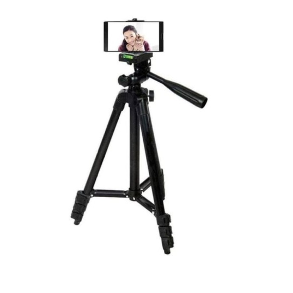 Tripod 1 meter Weifeng 3120 Hitam dan Kamera Universal + Free Holder U dan Dudukan Kamera