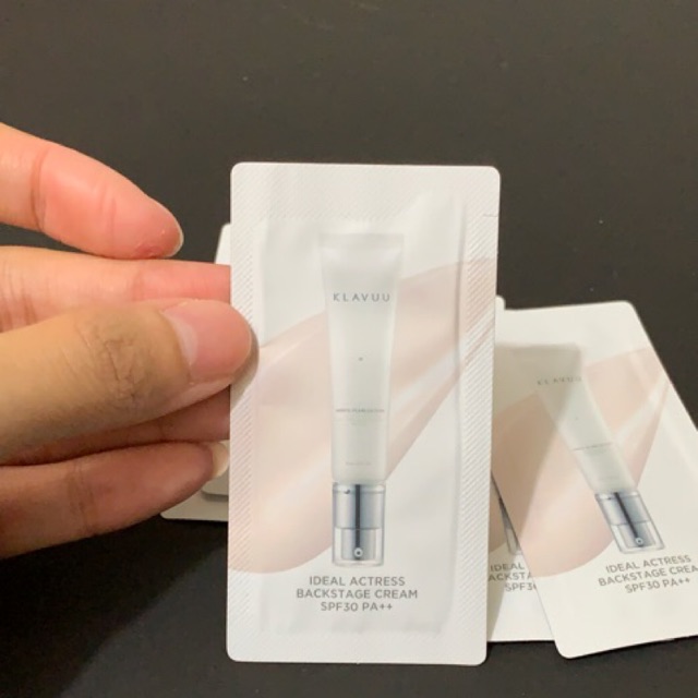 (SACHET) Klavuu ideal actress backstage cream spf 30 pa ++ tester sachet