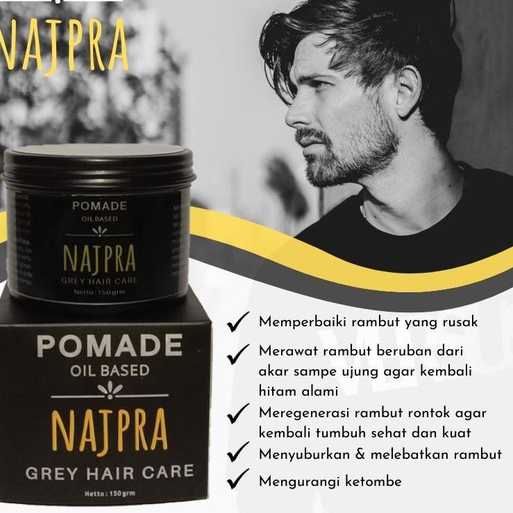 ➹ Minyak Rambut Pria Pomade Najpra Obat Uban Penyubur Rambut Rontok Penghilang Uban Hair Pomade ㍽