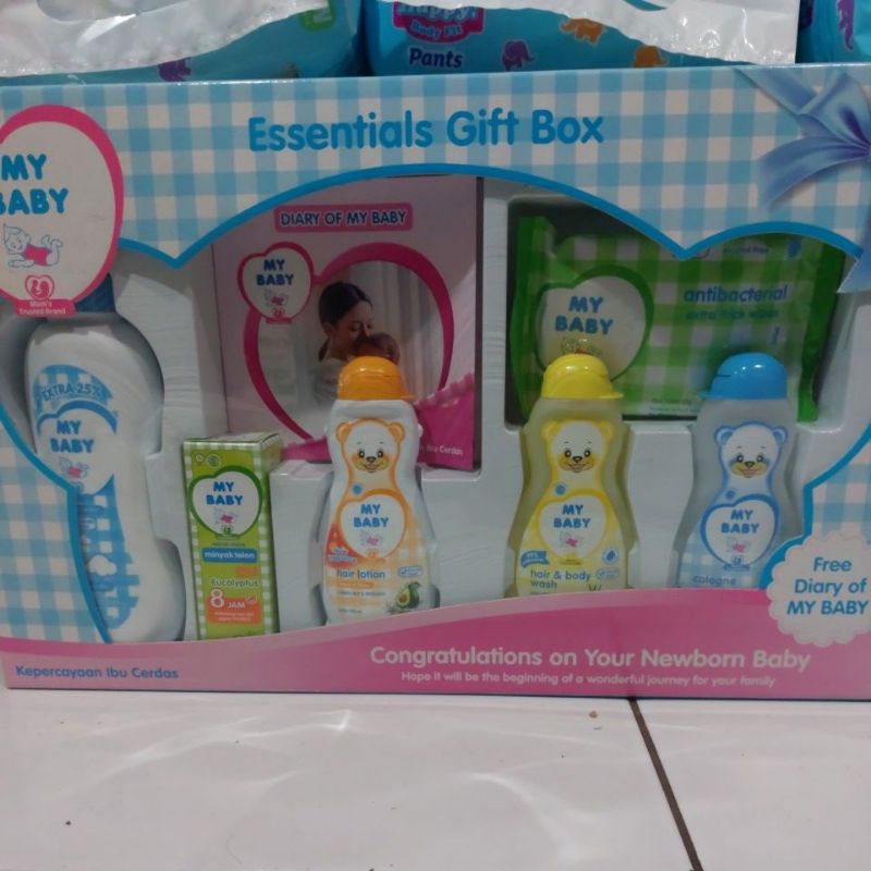 My Baby Esensial Gift Box Pink dan Biru 2025