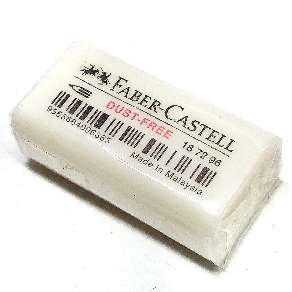

FABER CASTELL ERASER DUST FREE 7296 SMALL WHITE