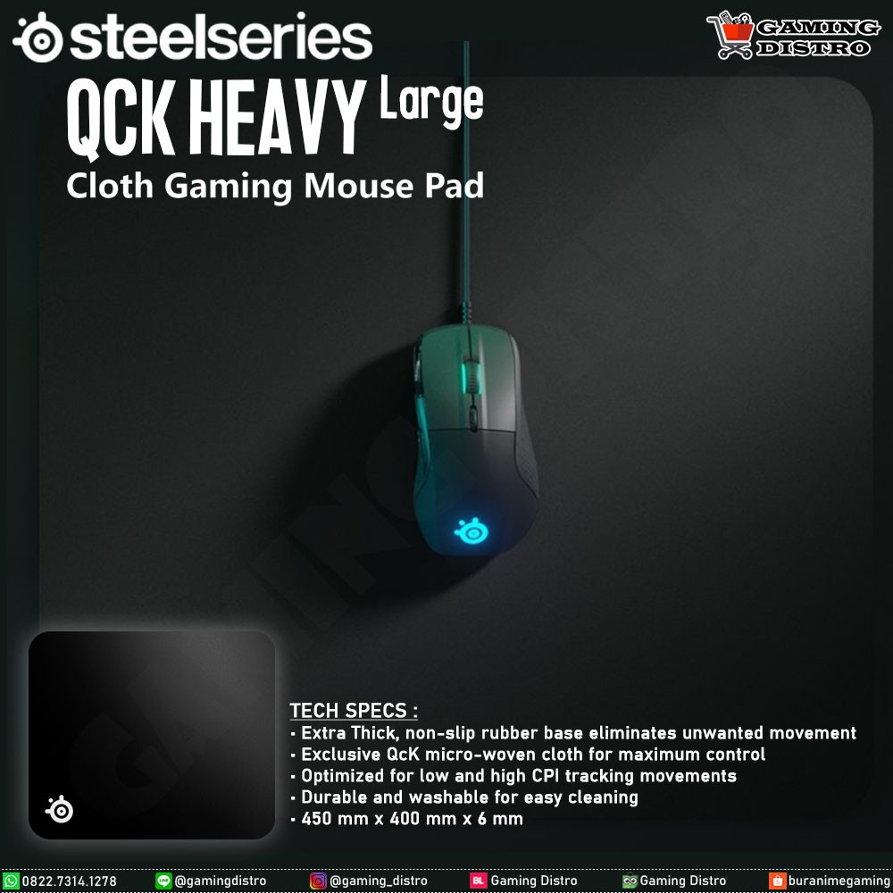 Mousepad Steelseries QCK Heavy Large Black