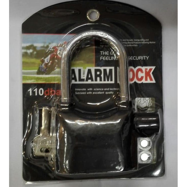 Gembok Alarm Anti Maling (Alarm lock, Kunci Gembok Alarm)