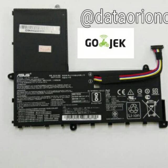 Baterai batrei battery  Asus Eeebook E202 E202S E202SA