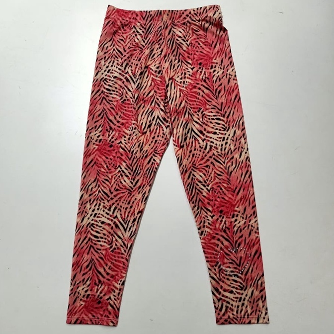 Versail Legging Anak Perempuan Umur 5-10 Tahun Motif Daun Pink S8085