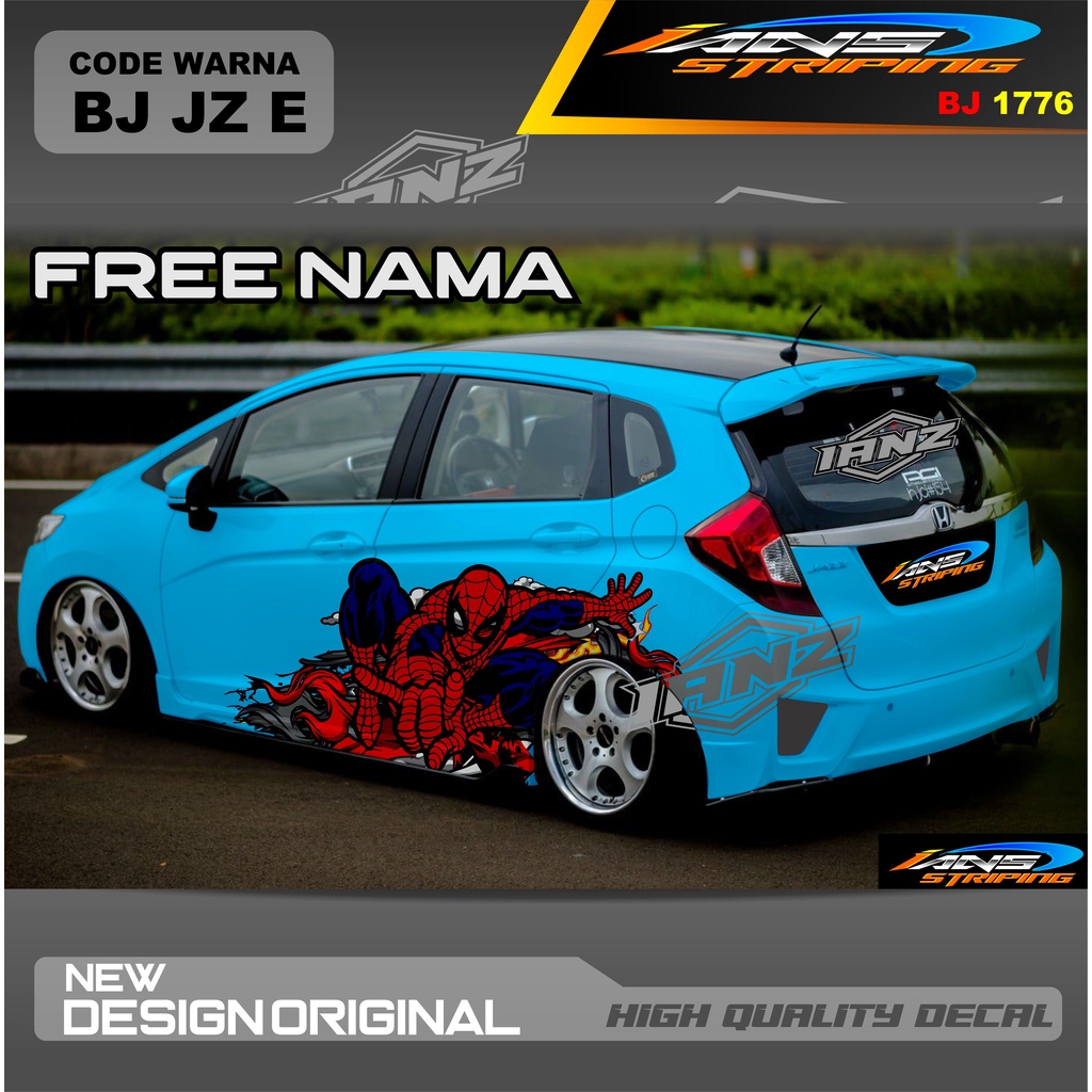 DECAL STIKER MOBIL HONDA JAZZ  AYLA AGYA AVANZA SWIFT YARIS / STIKER MOBIL DECAL MOBIL / STIKER VARIASI MOBIL AGYA AYLA JAZZ SITI CITY / DECAL STIKER MOBIL