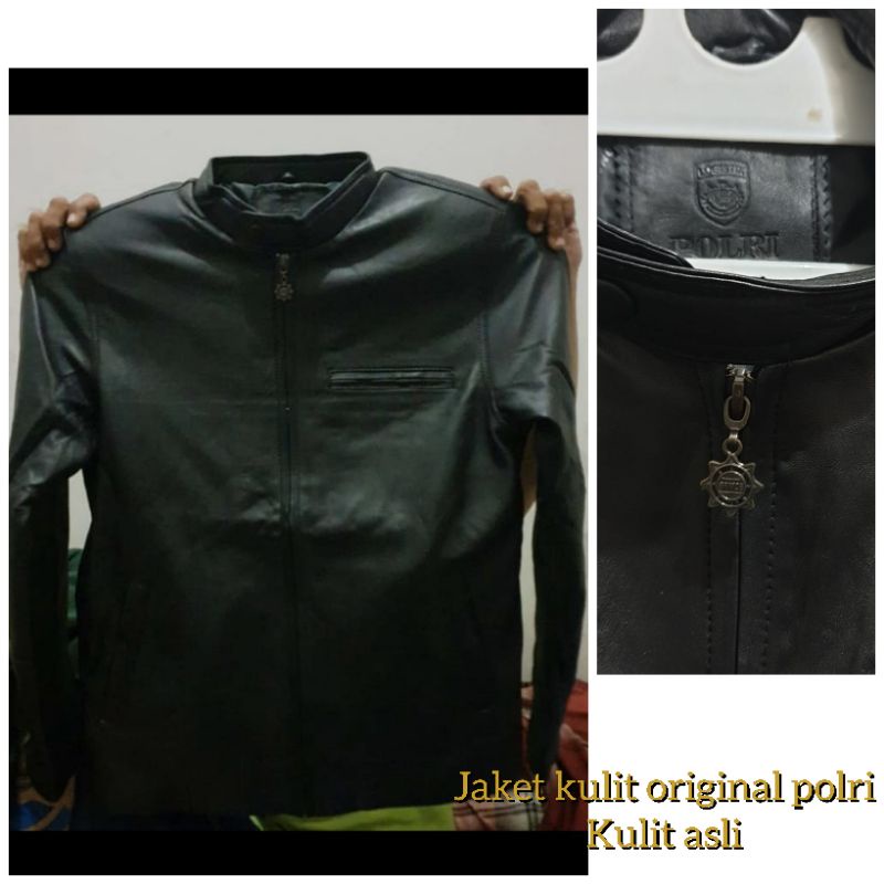 JAKET KULIT ORIGINAL POLRI KULIT ASLI